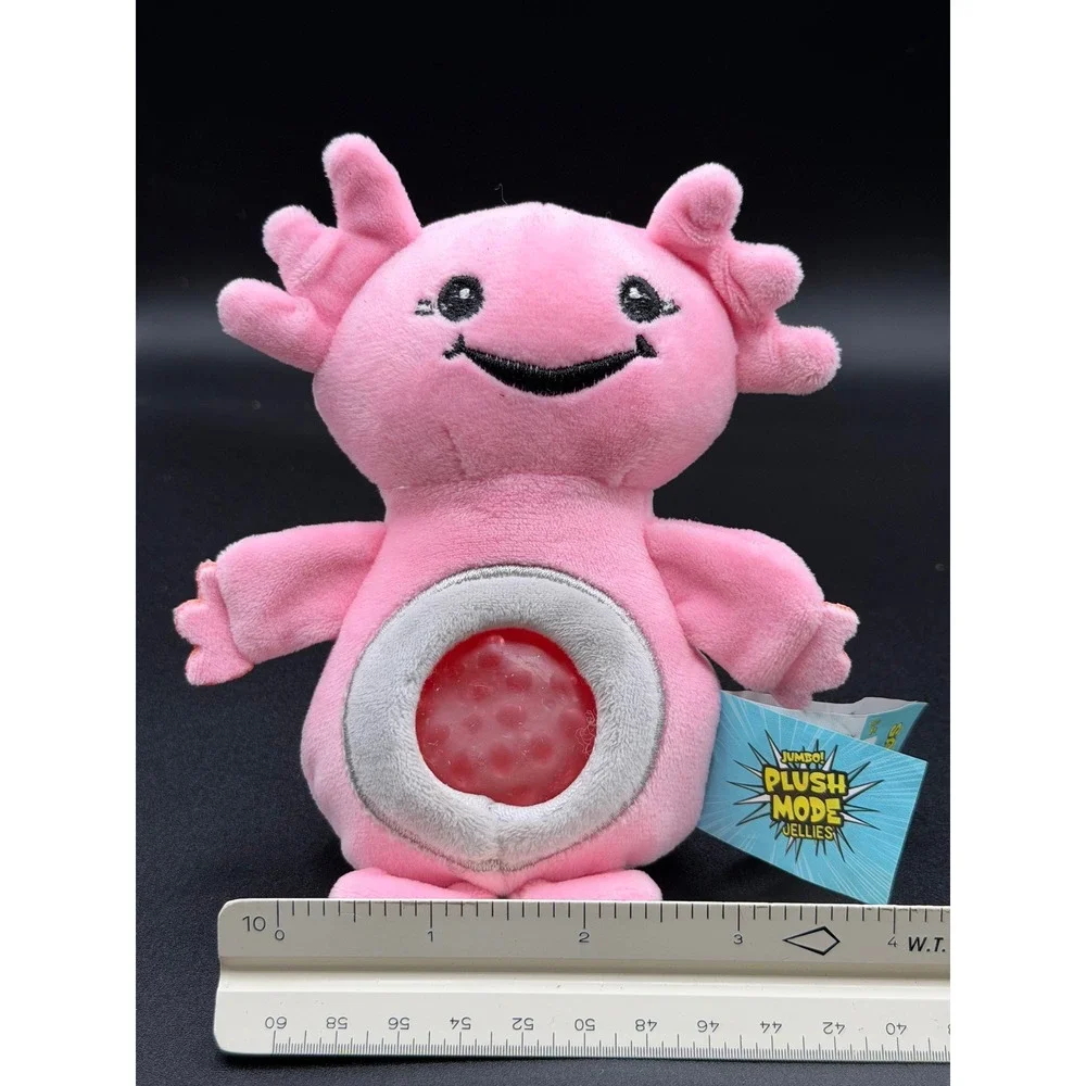 Jumbo Plush Mode Jellies Salami Pink Axolotl Squishy Jelly Belly Stuffed Toy 6in